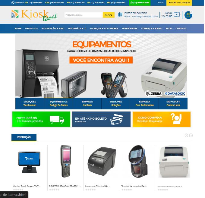 E-commerce de Tecnologia - Kiosk Brasil