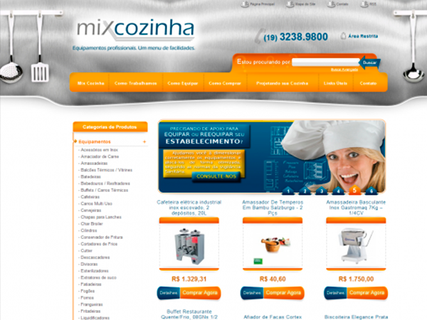 E-commerce de Utensílios para Cozinha - Mix Cozinha